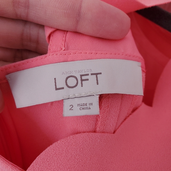 LOFT coral dress size 2 - Picture 5 of 5